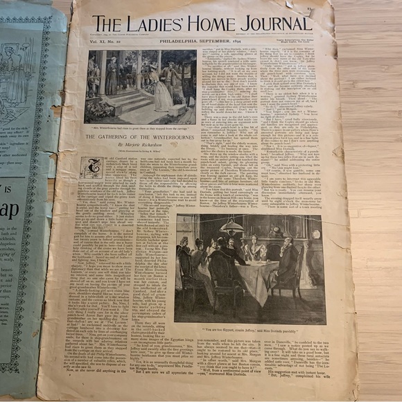 1894 Ladies Home Journal Magazine - Picture 14 of 16